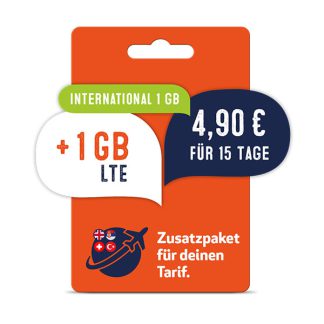 Produktbild: Tarif International 1GB